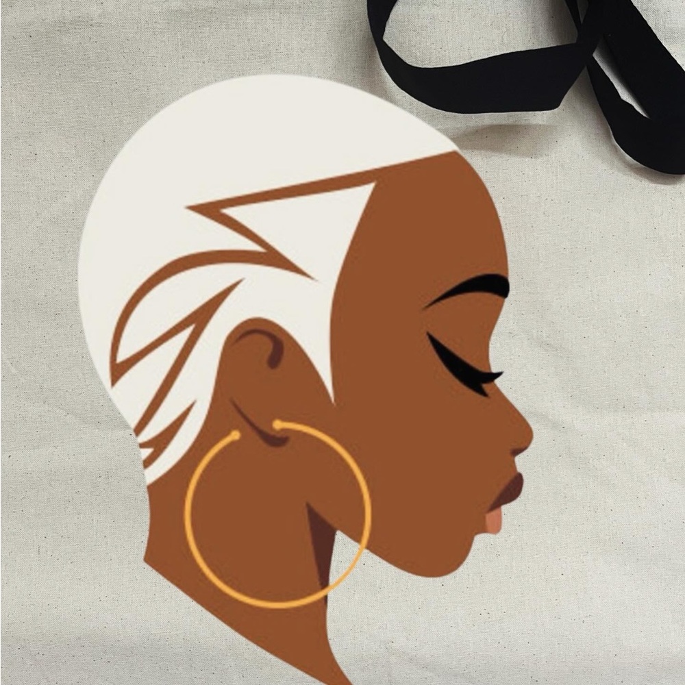 Black girl tote bags
